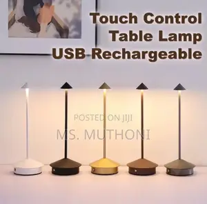 Modern Cordless Led Table Lamp Features Adjustable Brightness