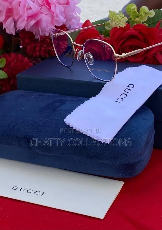 100% Uv Protection Unisex Gucci Clear Designer Sunglasses - thumbnail 2