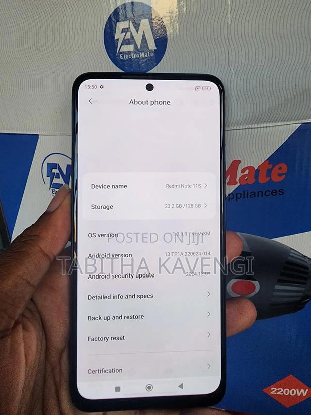 Xiaomi Redmi Note 11S 128 GB Blue - thumbnail 2