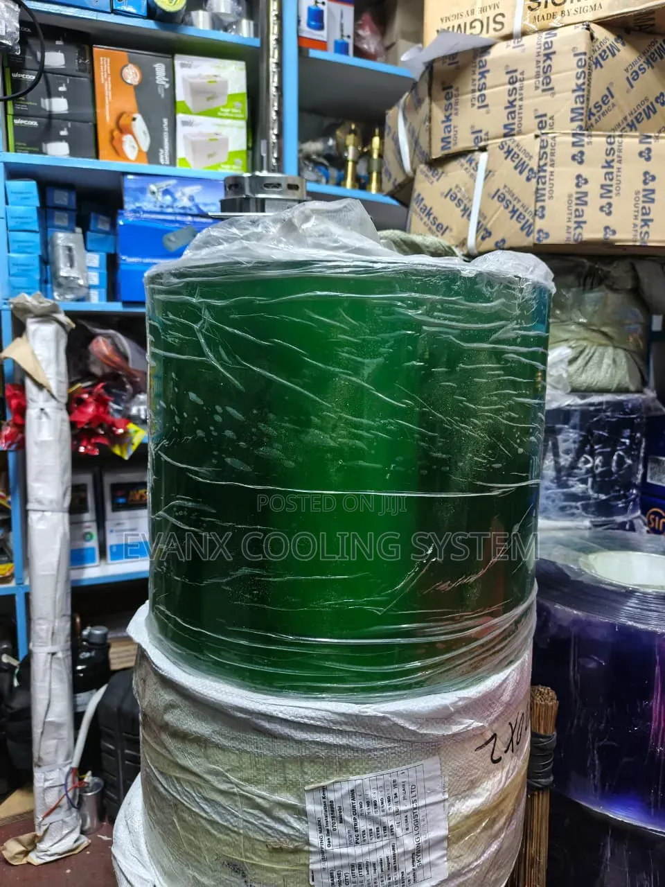Green Pvc Strip Curtain Film