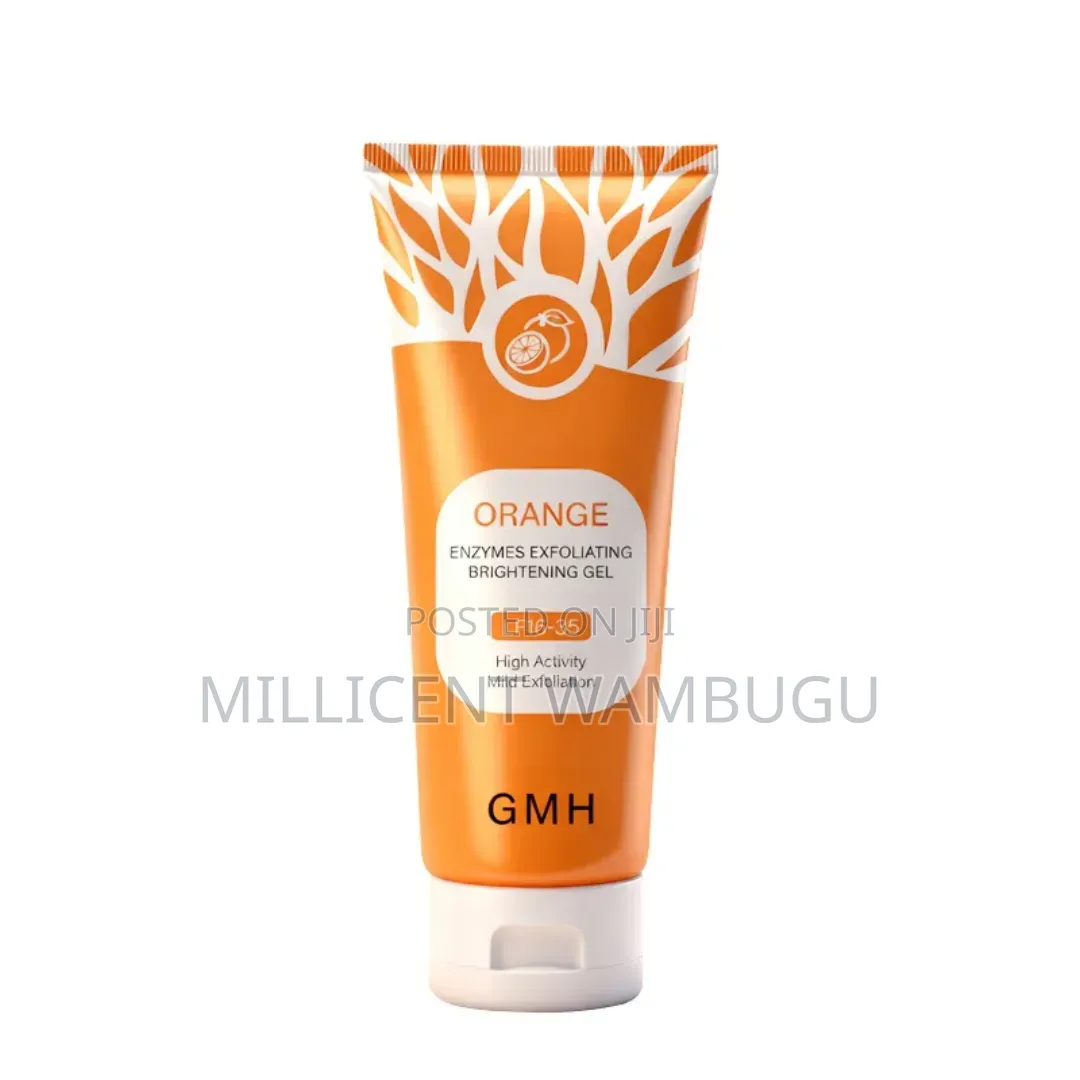 Orange Exfoliating Gel Face Body Scrub for All Skmin Types