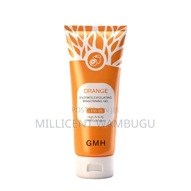 Orange Exfoliating Gel Face Body Scrub for All Skmin Types