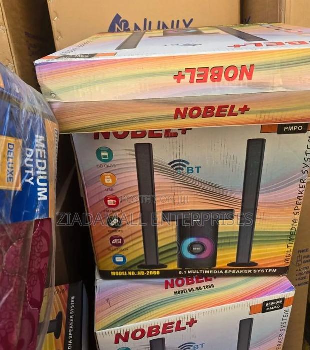 Nobel Nb-2060 5.1ch High Tech Multimedia Sound System Bt/Fm/Usb/Aux