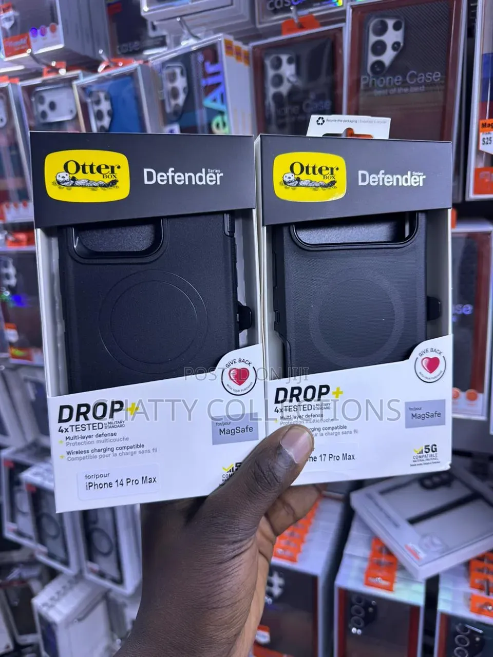 Black Otter Box Defender for iPhone Pro Series