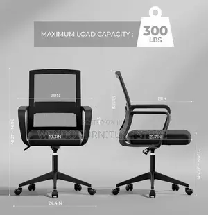 Office Chairs; Fabric Mesh Captains Office Desk Chairs
