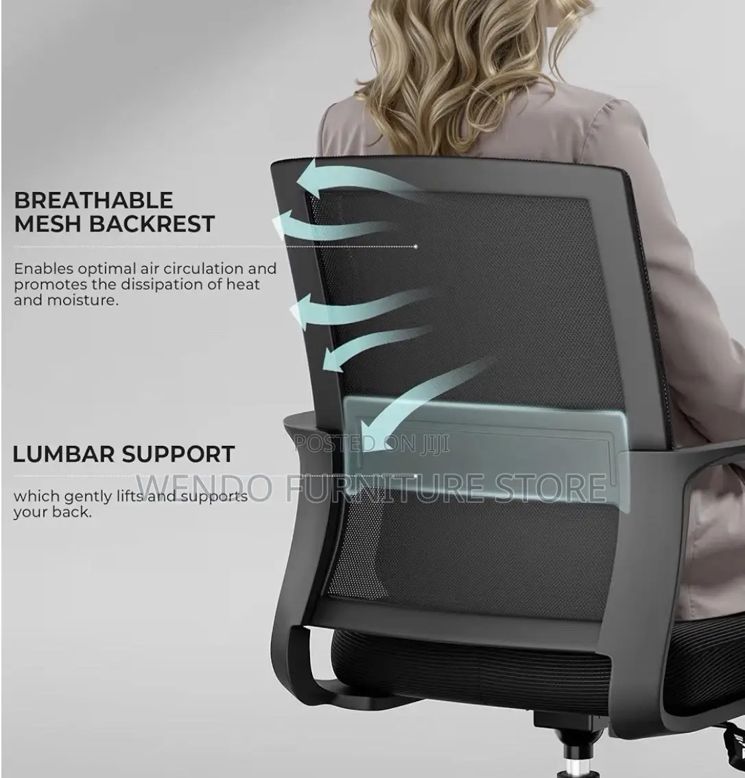 Office Chairs; Fabric Mesh Captains Office Desk Chairs