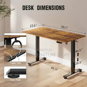 Office Desk; 1.2 Meter Modern Adjustable Ergonomic Style Electric Desk