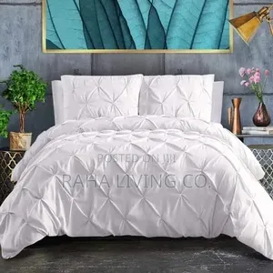 Pinch Pleat Cross Pintuck Duvet Cover Set | 3 PCS