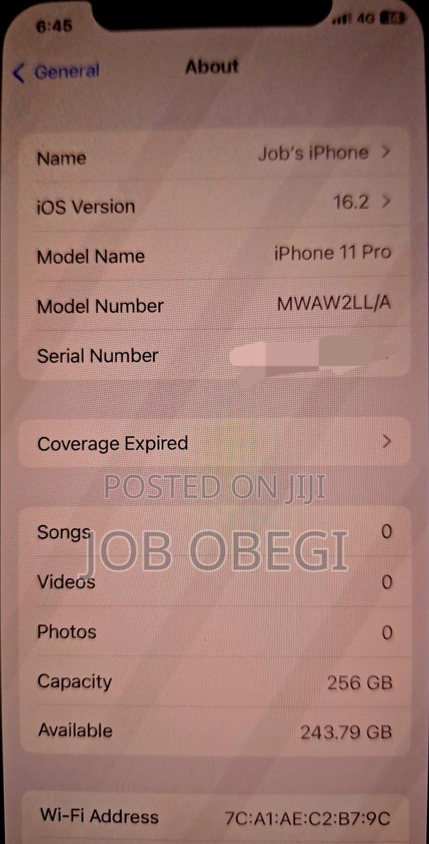 New Apple iPhone 11 Pro 256 GB Gray - thumbnail 3
