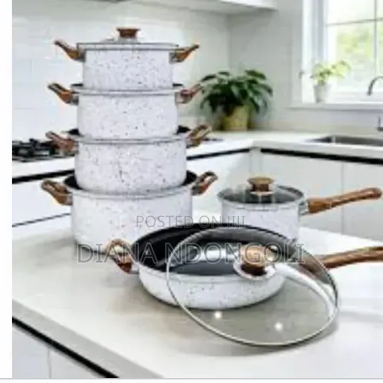 Non Stick Cooking Pots (12 Pcs)