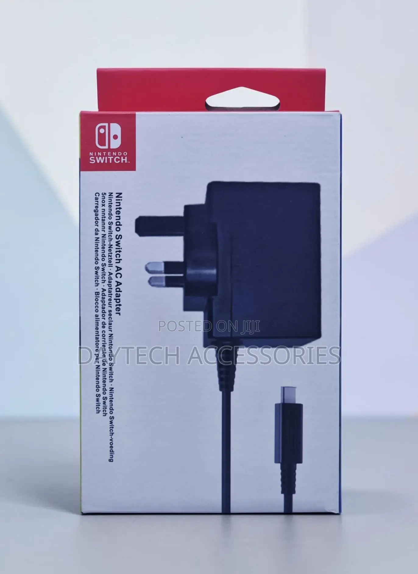This Is Official Nintendo Switch Ac Adapter for Uk-Style Plug Outlets.