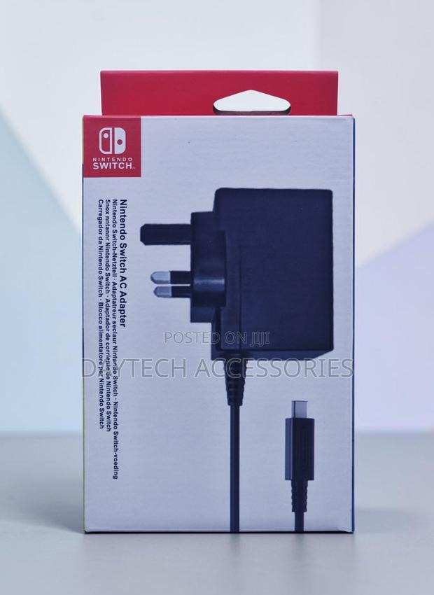 This Is Official Nintendo Switch Ac Adapter for Uk-Style Plug Outlets.