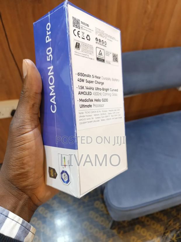 New Tecno Camon 50 Pro 256 GB Black