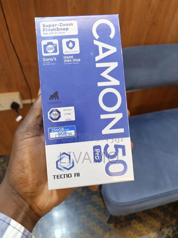 New Tecno Camon 50 Pro 256 GB Black - thumbnail 3