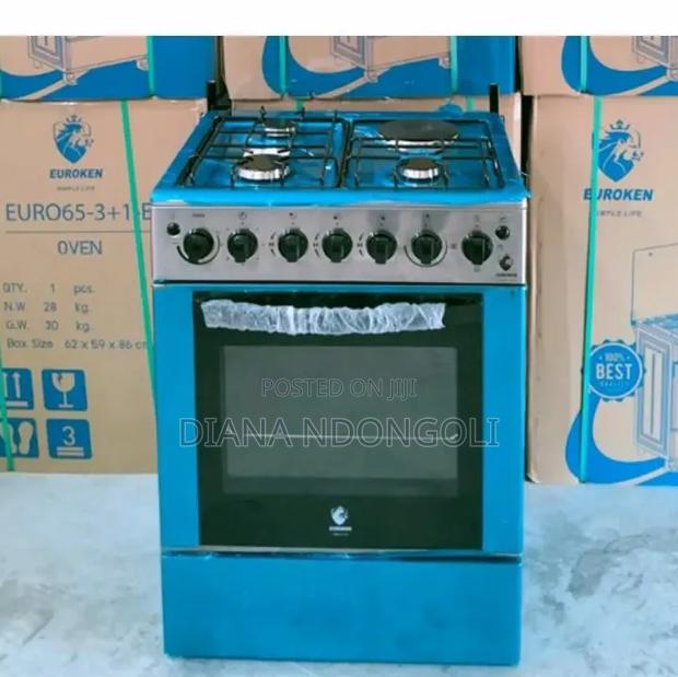 Euroken Cooker 3gas Burner +1 Electric