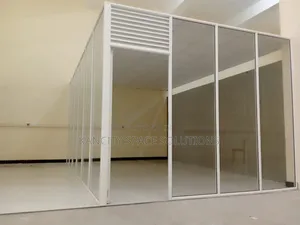 Office Partitioning With Aluminum and Full Glass