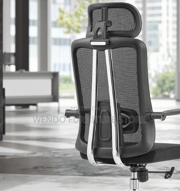 Office Chairs; Ergonomic High Back Fabric Cushioned Office Chairs - thumbnail 6