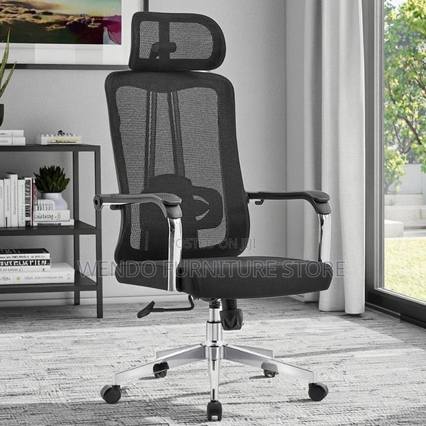 Office Chairs; Ergonomic High Back Fabric Cushioned Office Chairs - thumbnail 8