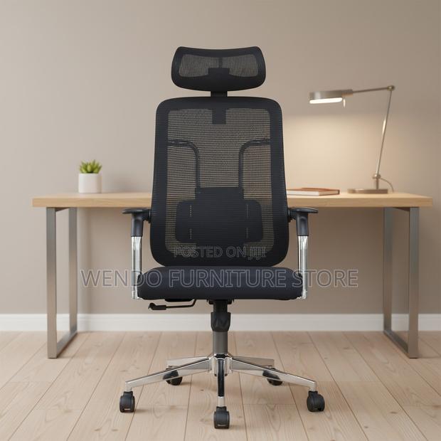 Office Chairs; Ergonomic High Back Fabric Cushioned Office Chairs - thumbnail 10