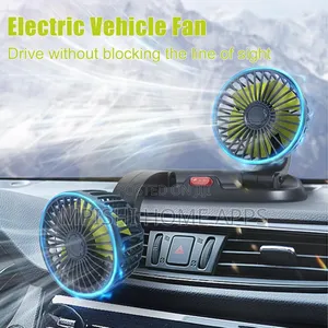 12v Car Cooling Fan Dual Head