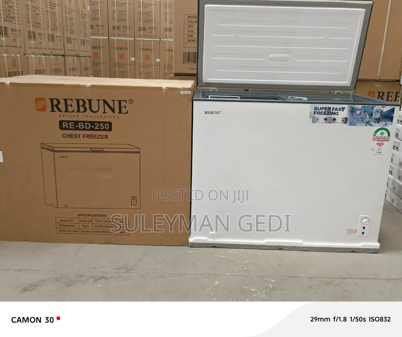 Rebune Chest Freezer 205l