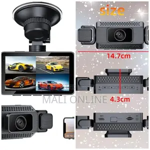 Car Dash Cam Full Hd 4ch Front Left Right Rear Recording 1080p Wide