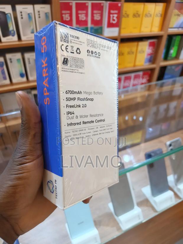 New Tecno Spark 50 128 GB Blue - thumbnail 3