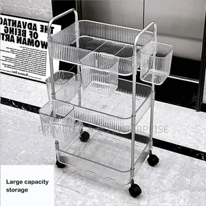3 Layer Acrylic Trolley Rack