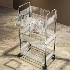 3 Layer Acrylic Trolley Rack