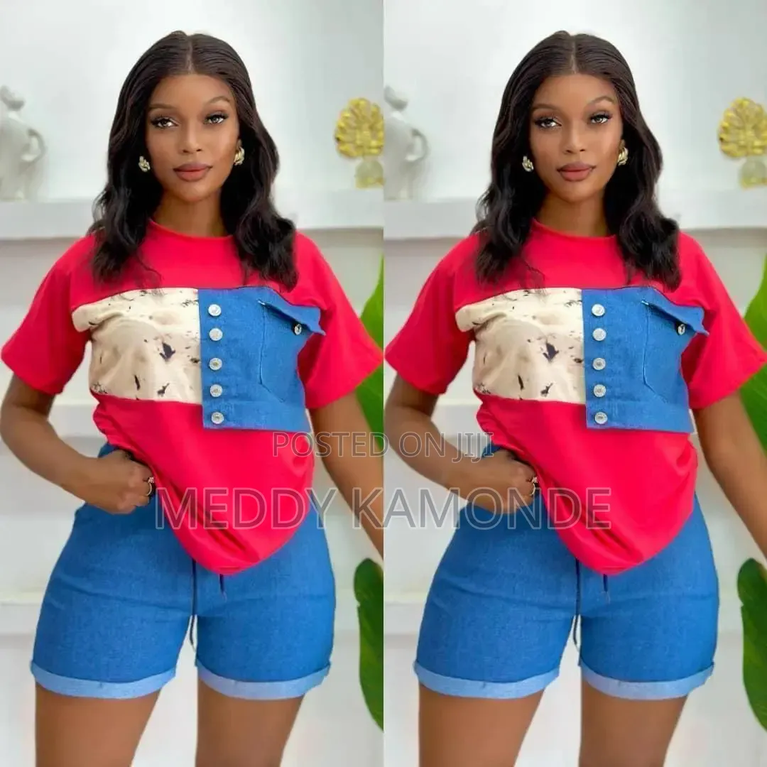 Jeans Short Set