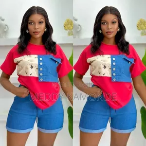 Jeans Short Set