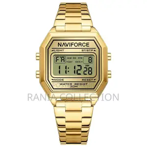 Ladies Golden Naviforce Digital Watch
