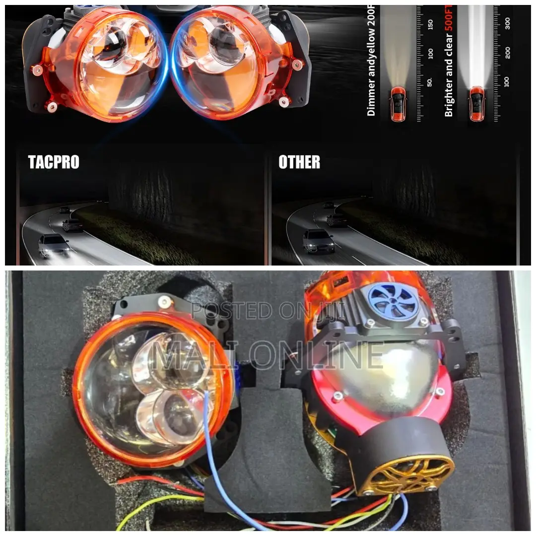 Projector Headlight Lens 130w 6000lm 3.0 Inch Universal Retrofit