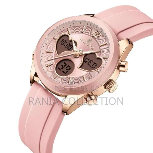 Ladies Naviforce Rubber Strap Watch - thumbnail 3