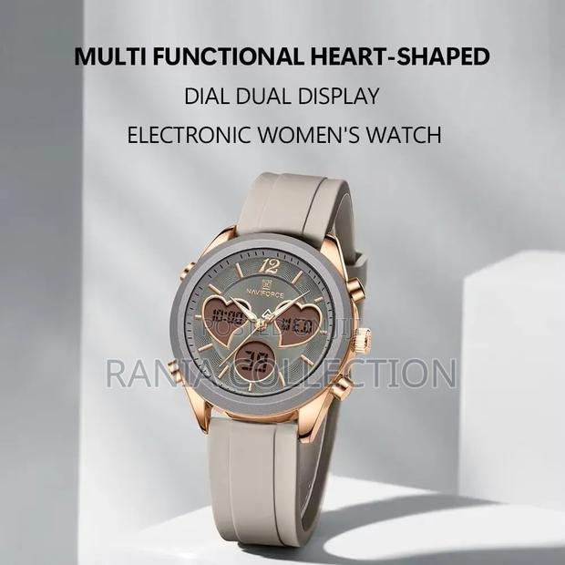 Ladies Naviforce Rubber Strap Watch