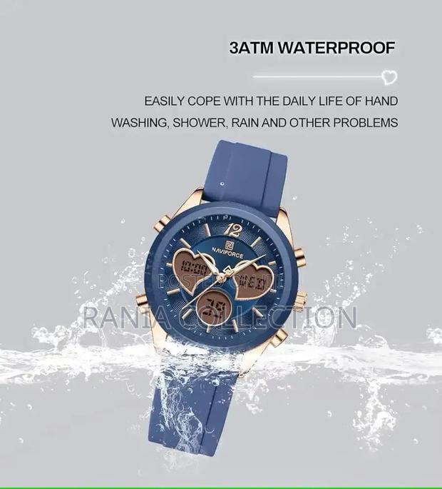 Ladies Naviforce Rubber Strap Watch - thumbnail 2