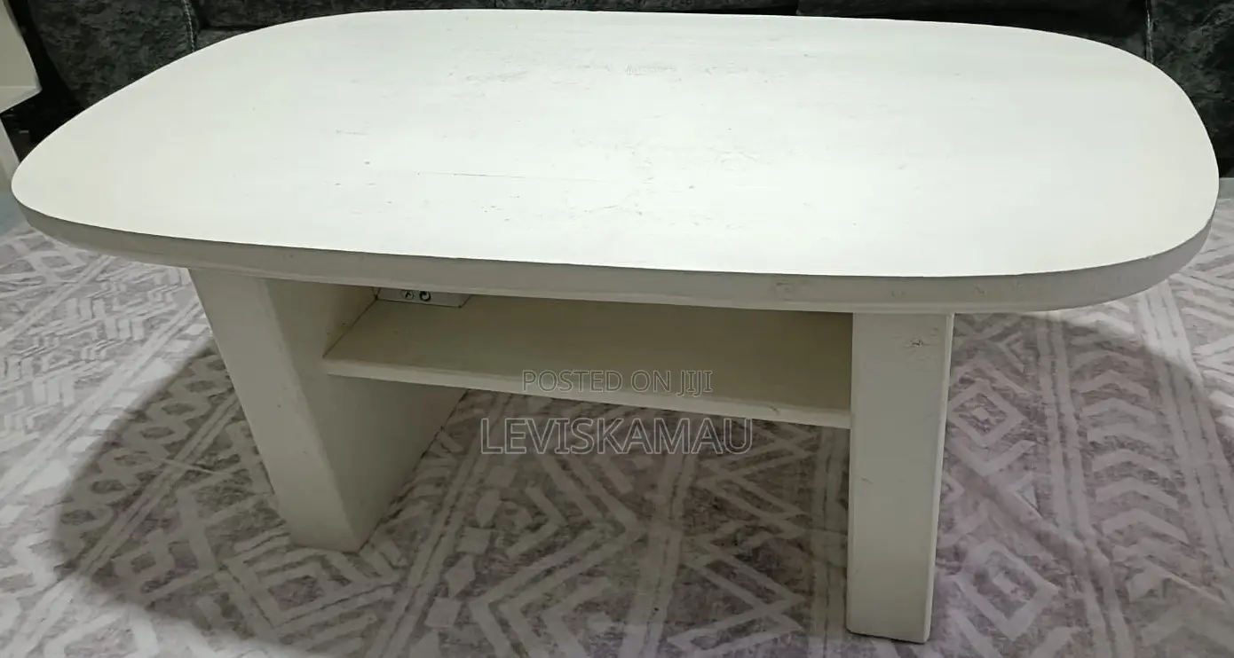 Thicky Legs Coffee Table (Pearl White)