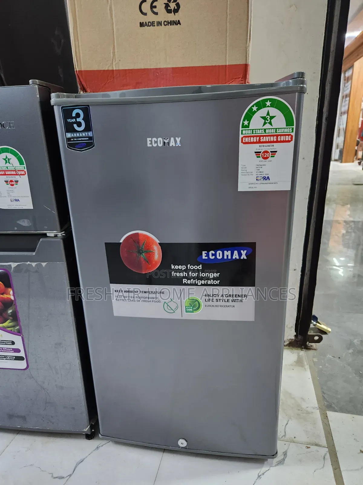 Ecomax Single Door Fridge