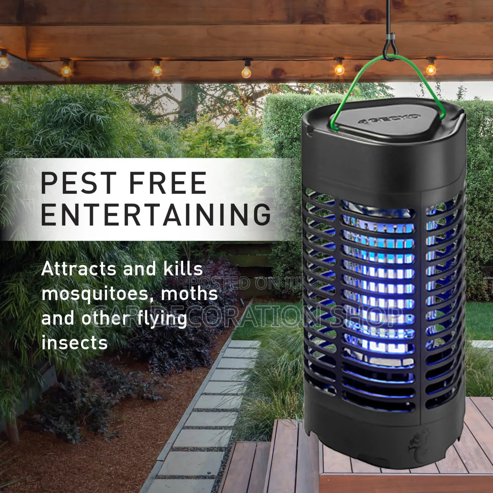 Electric Insect Killer Attracts Flying Pesrlt Into Electric Grid