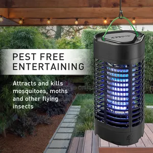Electric Insect Killer Attracts Flying Pesrlt Into Electric Grid