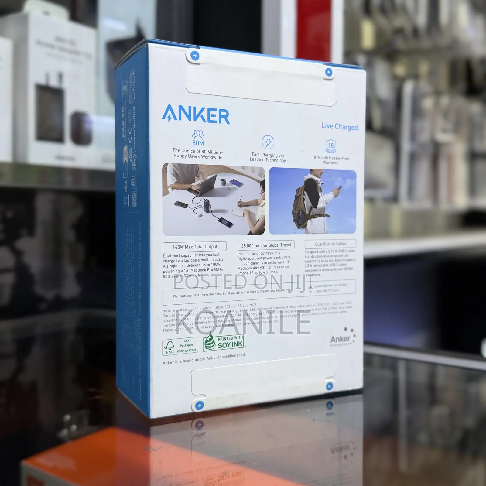 Anker Power Bank 25,000mah 165w Ultra – Laptop Powerbank Fast Charger