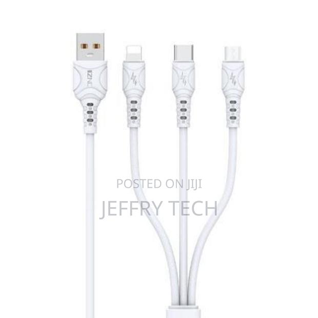 Kin 3-in-1 Usb Data Cable – Fast Charging and Durable Design. - main view
