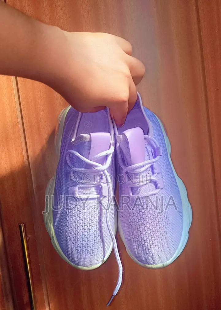 Light Purple/Lavender Kid's Slip-on Knit Sneaker