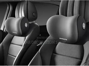 2pc Grey Ergonomic Posture Correction Seat Neck Support Pillow