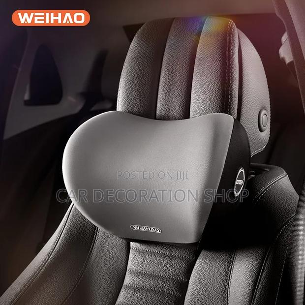 2pc Grey Ergonomic Posture Correction Seat Neck Support Pillow - thumbnail 2