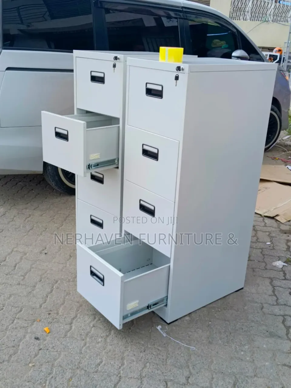 4 Drawer Cabinet With Security Bar – Safe and Durable Filing Cabinet