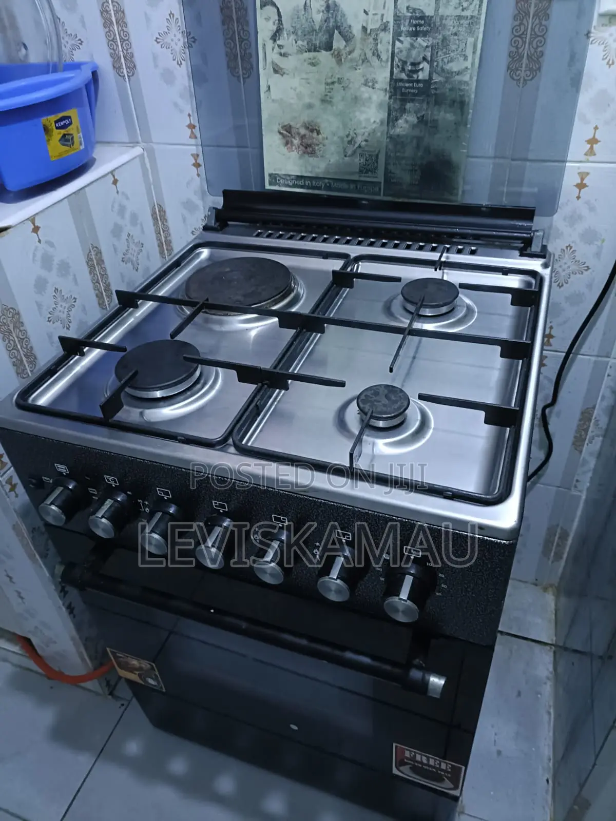 Mika Cooker 3 Gas + 1 Electric, 58x58cm