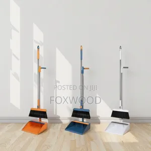 2 In 1 Foldable Rotating Broom Dustpan Set.