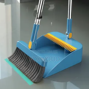 2 In 1 Foldable Rotating Broom Dustpan Set.