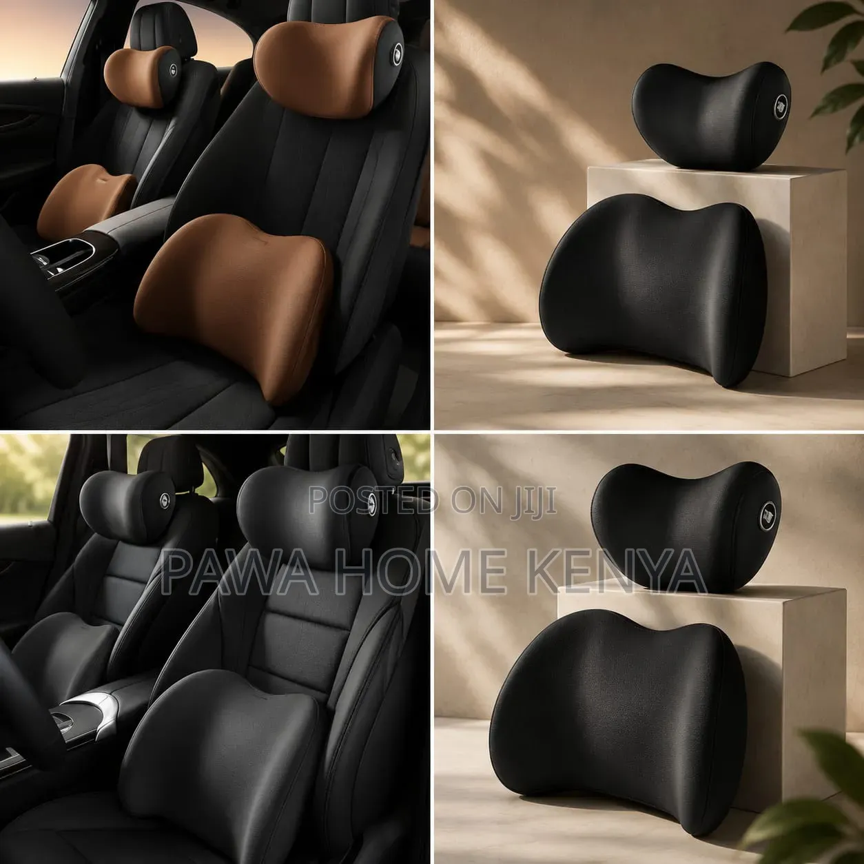 2 In1 Nira Back and Neck Support Car Cushion